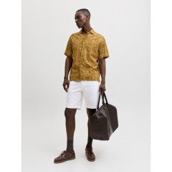 JACK & JONES Jaiden hybrid bondi jog hør shorts - White