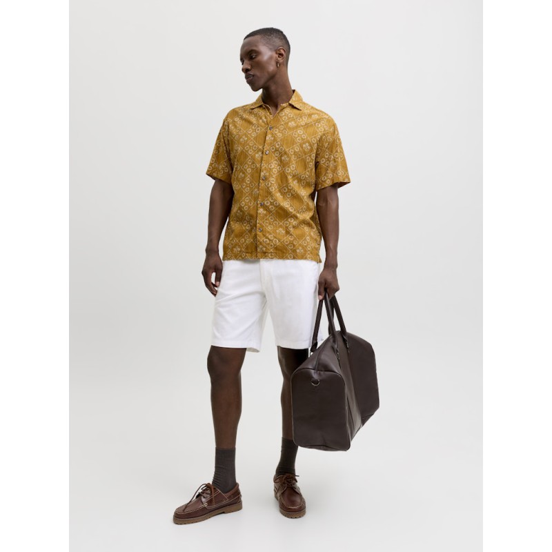 JACK & JONES Jaiden hybrid bondi jog hør shorts - White