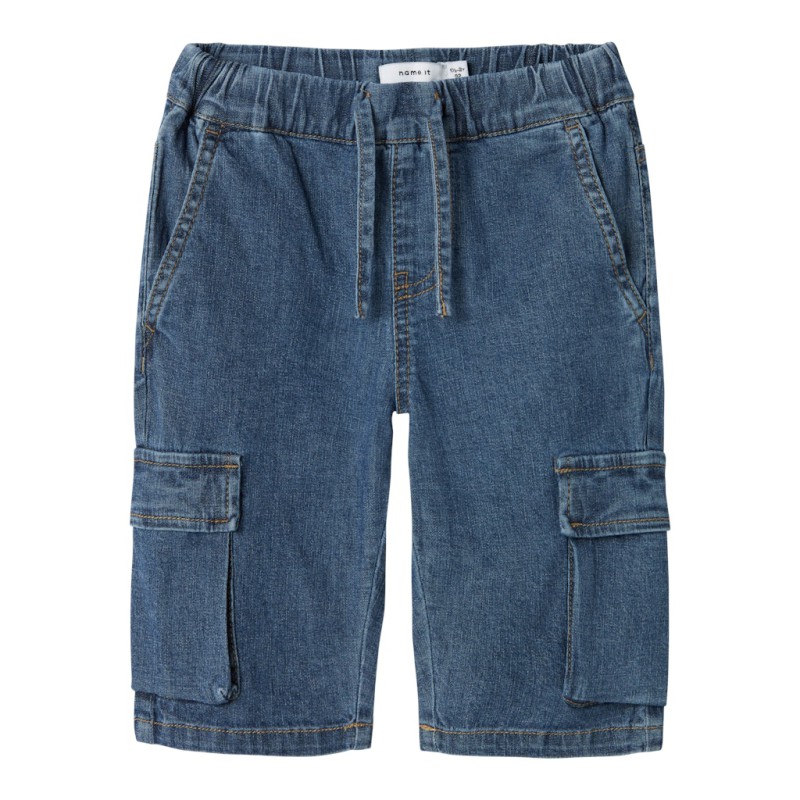 NAME IT Mini Ben Jogger Denim Knickers - Dark Blue Denim
