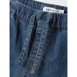 NAME IT Mini Ben Jogger Denim Knickers - Dark Blue Denim
