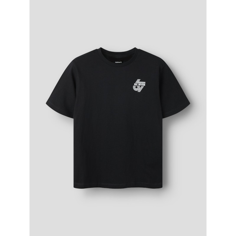 NAME IT KIDS Ridoj kortærmet t-shirt - Black