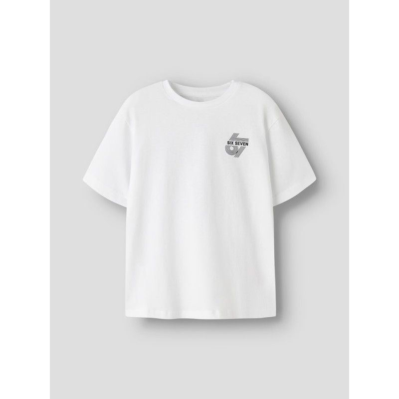 NAME IT KIDS Ridoj kortærmet t-shirt - Bright White