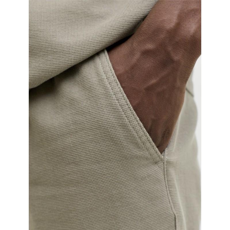 JACK & JONES Jaiden waffle resort shorts - Vetiver