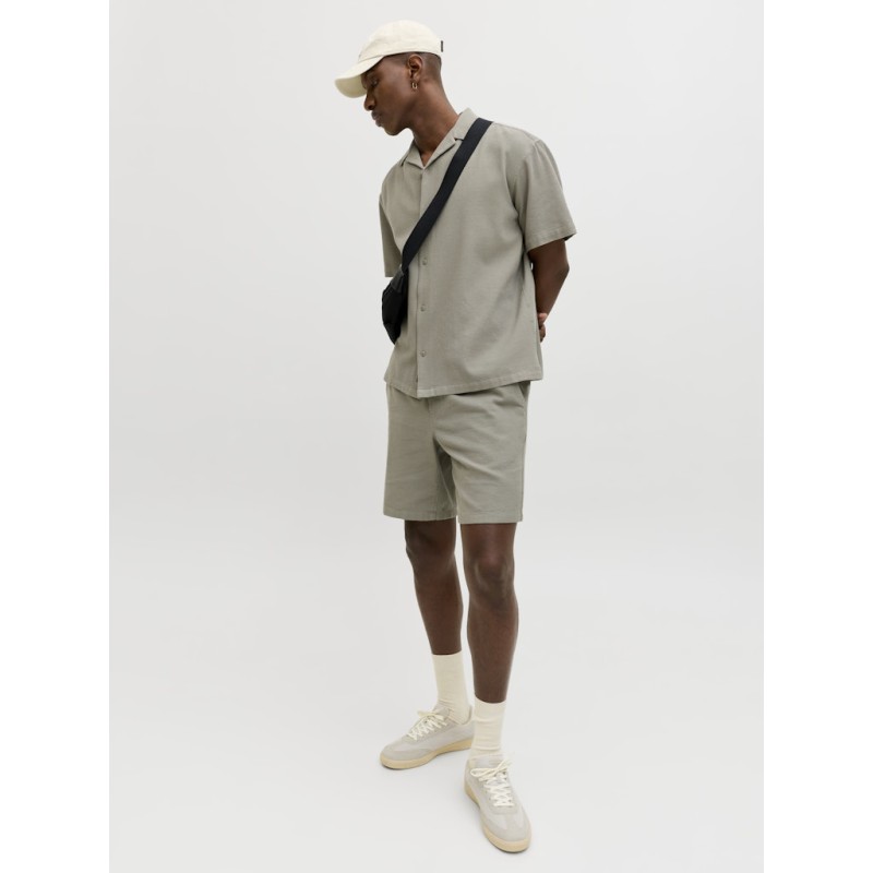 JACK & JONES Jaiden waffle resort shorts - Vetiver