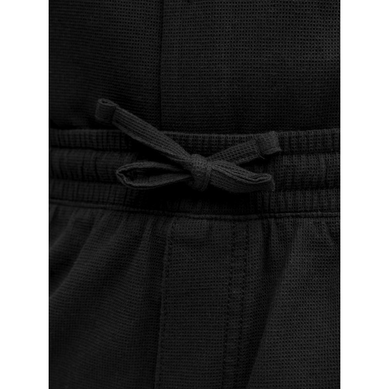 JACK & JONES Jaiden waffle resort shorts - Black