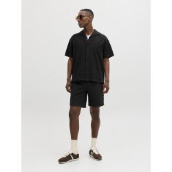 JACK & JONES Jaiden waffle resort shorts - Black