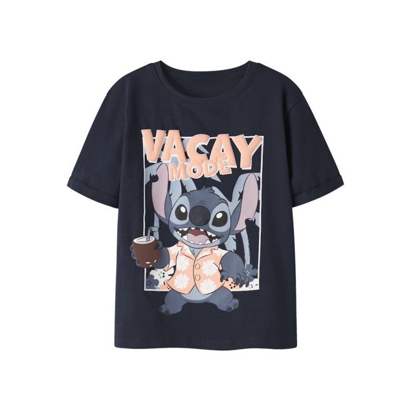 NAME IT MINI Antonie Stitch kortærmet t-shirt - Navy Blazer