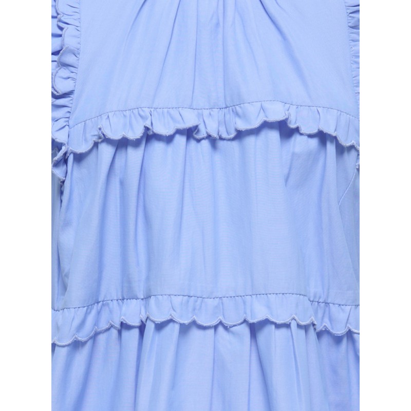 KIDS ONLY Clare kortærmet flæse kjole - Cornflower Blue