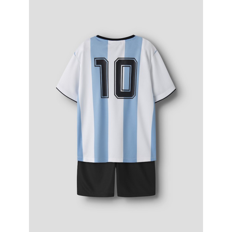 NAME IT KIDS Unisex Hi team shorts sæt - Black