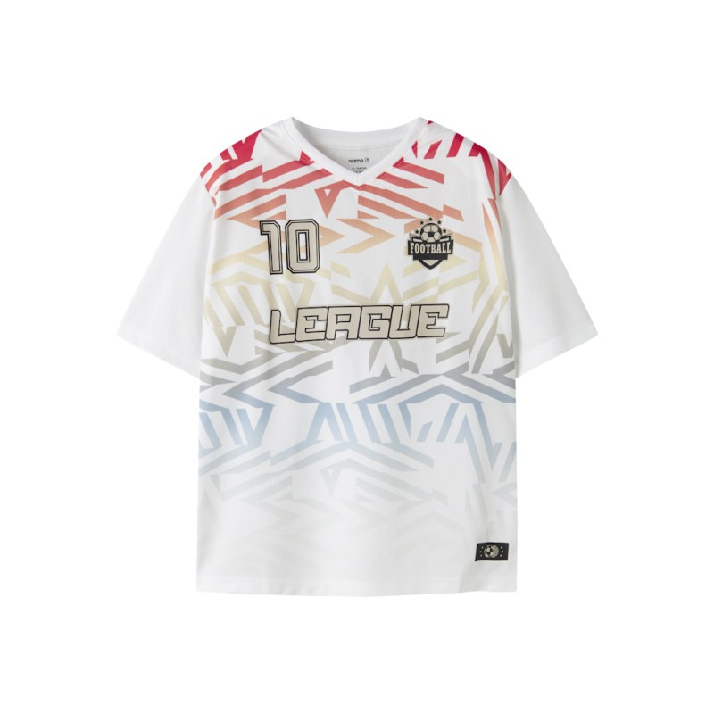 NAME IT Kids Hifot kortærmet regular top - Bright White