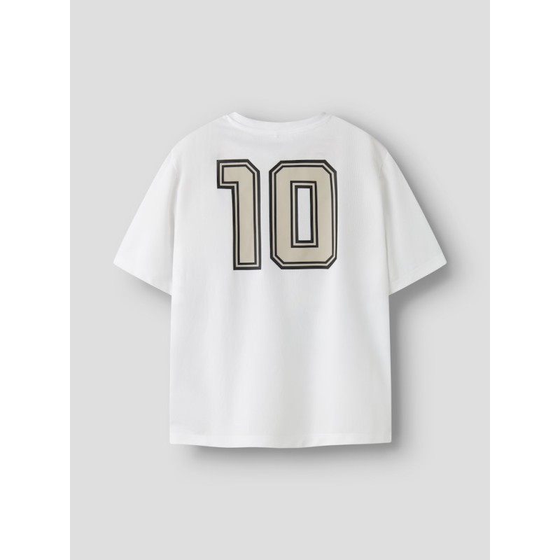 NAME IT Kids Hifot kortærmet regular top - Bright White