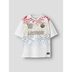 NAME IT Kids Hifot kortærmet regular top - Bright White