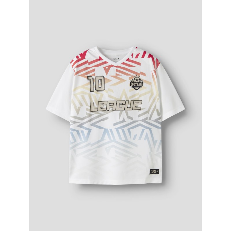 NAME IT Kids Hifot kortærmet regular top - Bright White