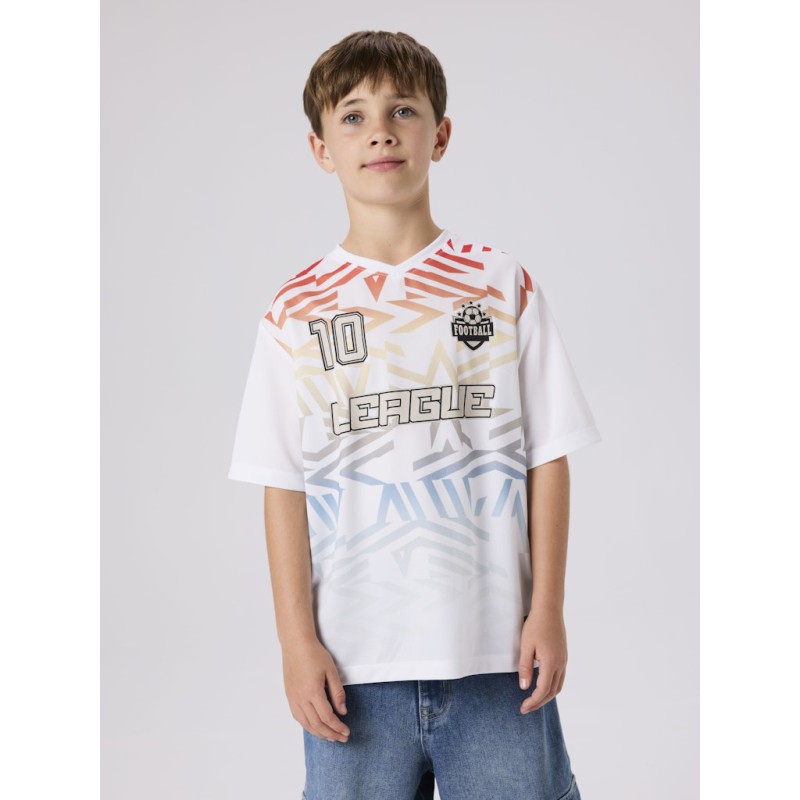NAME IT Kids Hifot kortærmet regular top - Bright White