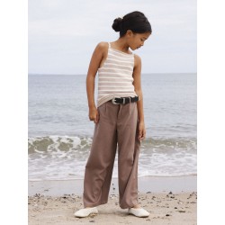 NAME IT Kids Haba brede bukser - Brown Lentil