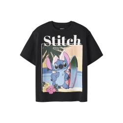 NAME IT Kids Aftina Stitch kortærmet t-shirt - Sort