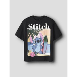 NAME IT Kids Aftina Stitch kortærmet t-shirt - Sort