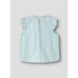 NAME IT Kids Jusa broderi anglaise top - Delicate Blue