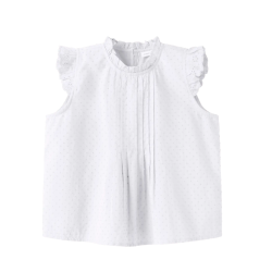 NAME IT Kids Jusa broderi anglaise top - Bright white