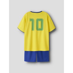 NAME IT KIDS Unisex Hi team shorts sæt - Empire Yellow