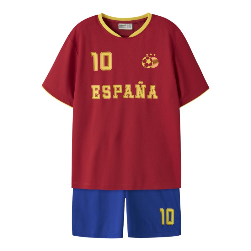 NAME IT KIDS Unisex Hi team shorts sæt - Surf The Web / Spain