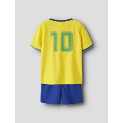 NAME IT MINI Unisex Hi team shorts sæt - Empire Yellow