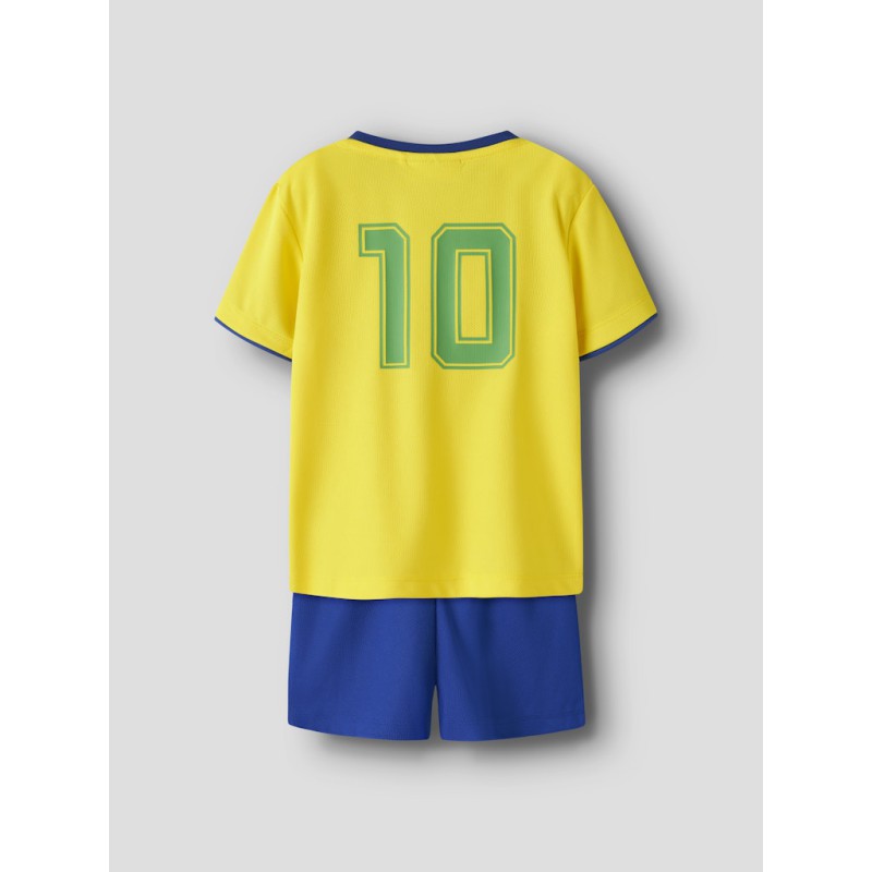 NAME IT MINI Unisex Hi team shorts sæt - Empire Yellow