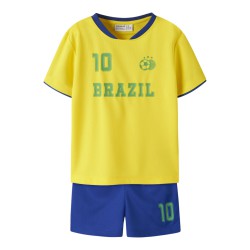 NAME IT MINI Unisex Hi team shorts sæt - Empire Yellow