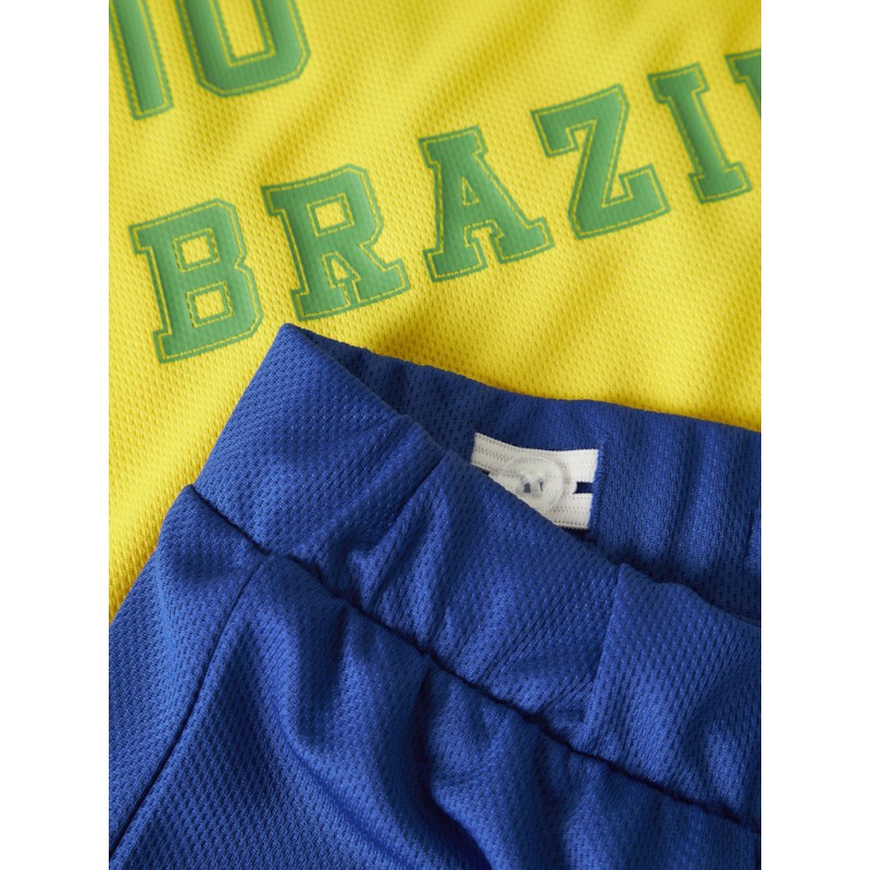 NAME IT MINI Unisex Hi team shorts sæt - Empire Yellow