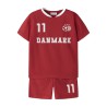 NAME IT MINI Unisex Hi team shorts sæt - True Red