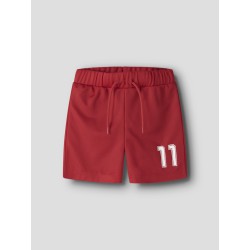 NAME IT MINI Unisex Hi team shorts sæt - True Red