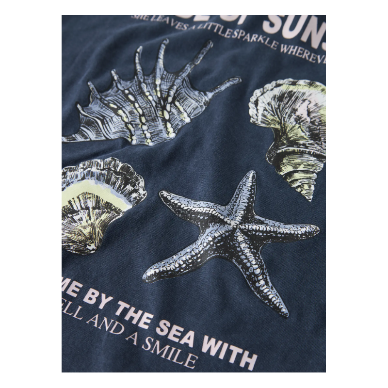 NAME IT Kids Joanni kortærmet realxed top - Navy Blazer