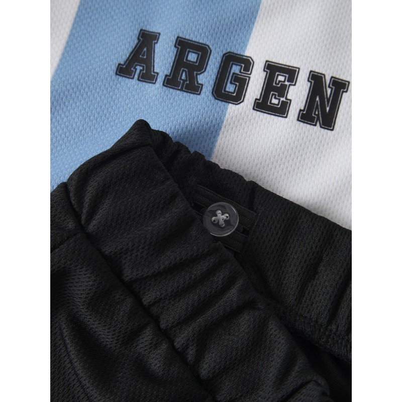 NAME IT MINI Unisex Hi team shorts sæt - Black