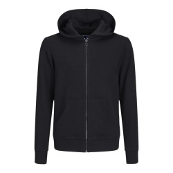 JACK & JONES Junior Zip Hoodie - Sort