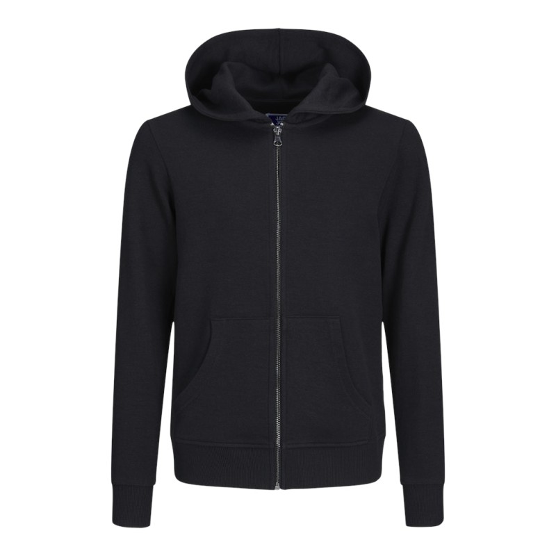 JACK & JONES Junior Zip Hoodie - Sort