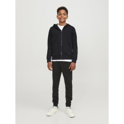 JACK & JONES Junior Zip Hoodie - Sort