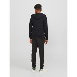 JACK & JONES Junior Zip Hoodie - Sort