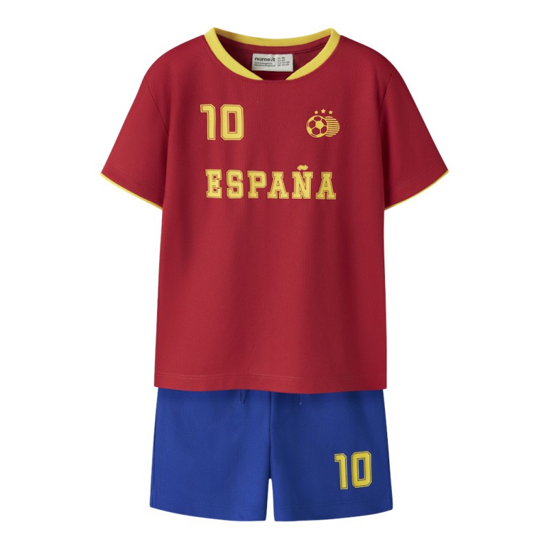 NAME IT MINI Unisex Hi team shorts sæt - Surf the Web / Spain