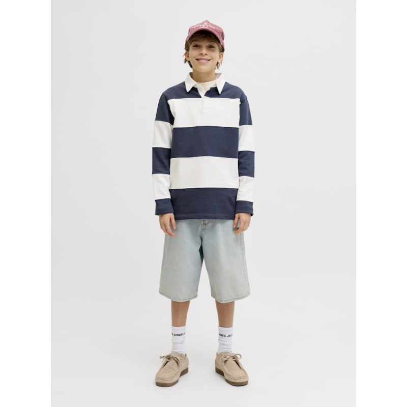 JACK & JONES Junior Ron X-Baggy Denim Shorts - Blue Denim