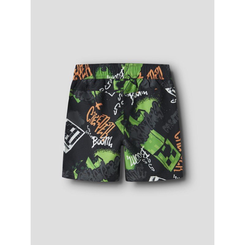 NAME IT Kids Mic Minecraft Badeshorts - Sort