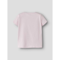 NAME IT MINI Fann stitch kortærmet t-shirt - Cradle Pink