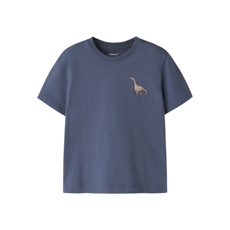 NAME IT MINI Himus kortærmet t-shirt - Vintage Indigo