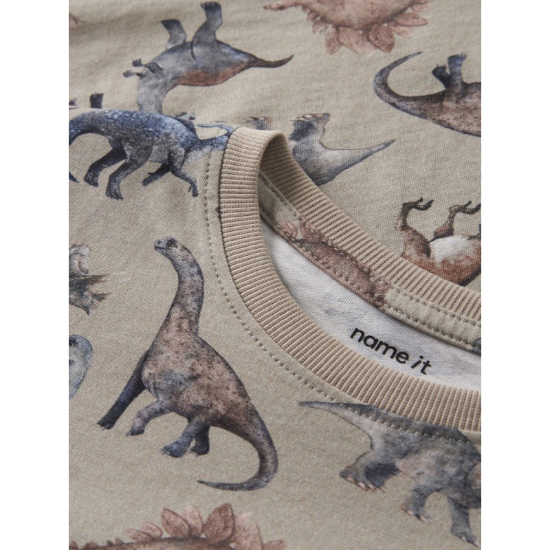 NAME IT MINI Himus kortærmet t-shirt - Pure Cashmere