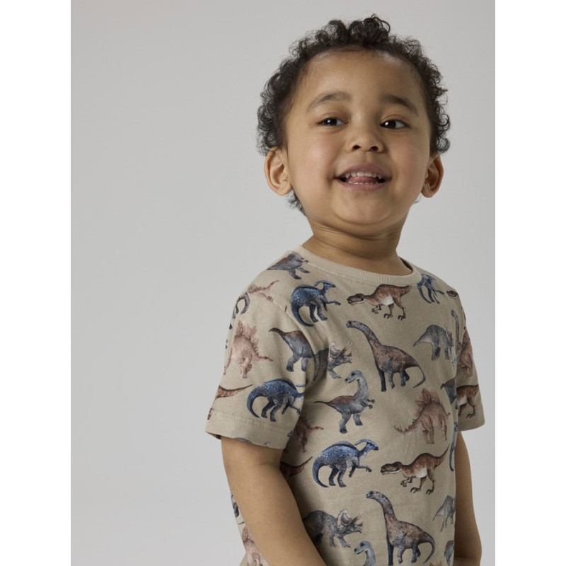 NAME IT MINI Himus kortærmet t-shirt - Pure Cashmere