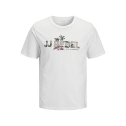 JJ REBEL Russel flower kortærmet t-shirt - White (gør klar til online)