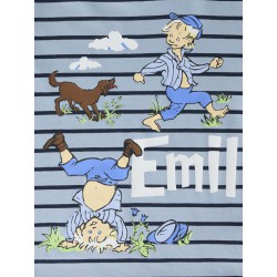 NAME IT MINI Miall emil kortærmet t-shirt - Blue Fog