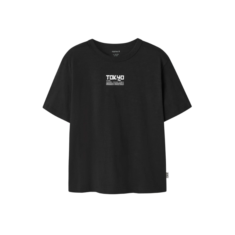 NAME IT KIDS Joss kortærmet t-shirt - Black
