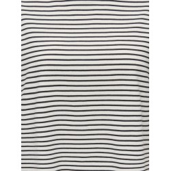 ONLY Lisa kortærmet stribede t-shirt - Cloud Dancer