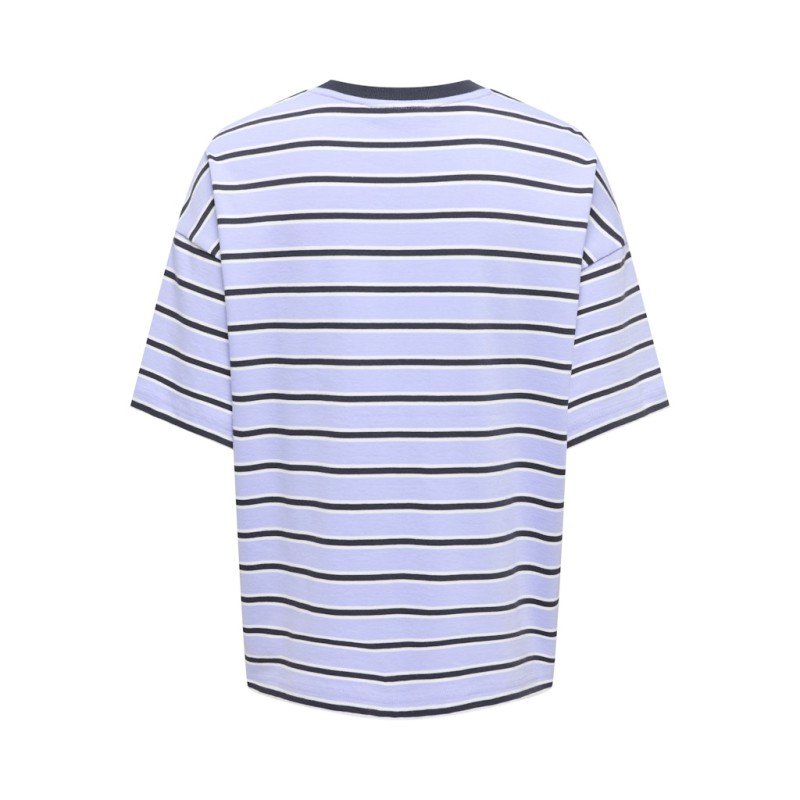 ONLY Lisa kortærmet stribede t-shirt - Dusk CD