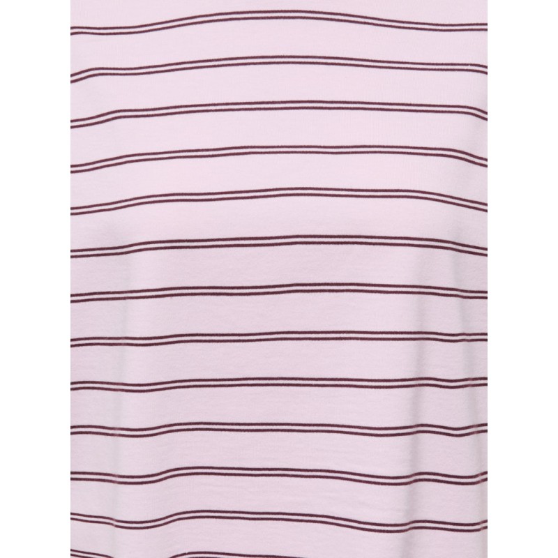 ONLY Lisa kortærmet stribede t-shirt - Pink Lady